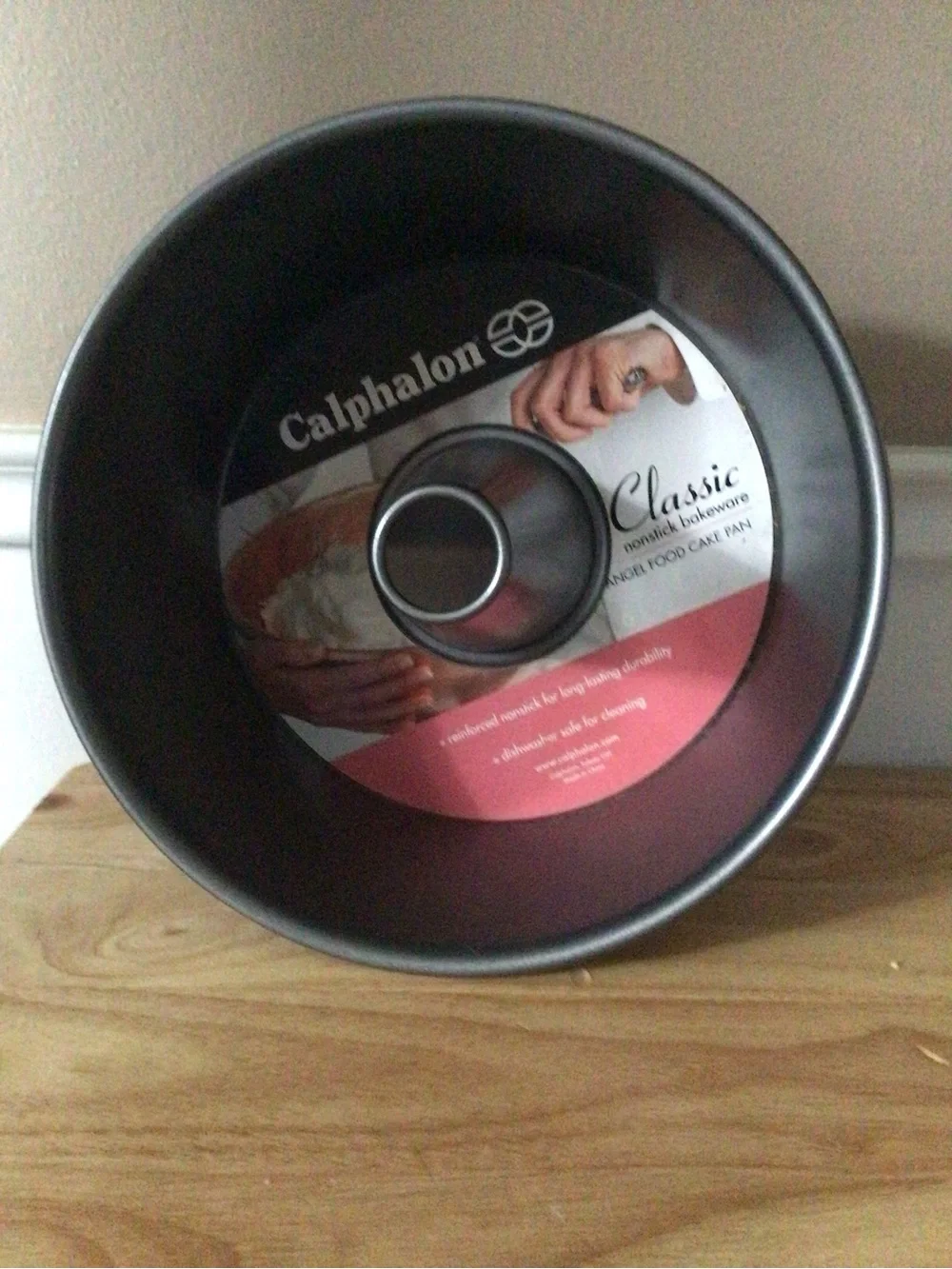 Calphalon Nonstick Angel Food Cake Pan in Dark Gray